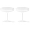 2 x Champagne saucers Ripple frosted - Ferm Living