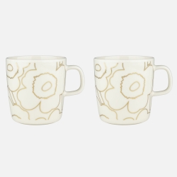 Mugs 4dl Piirto Unikko 120, 2 pcs - Marimekko