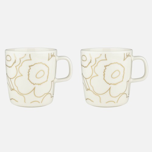 Piirto Unikko 120 mugs 4dl, 2 pcs - Marimekko