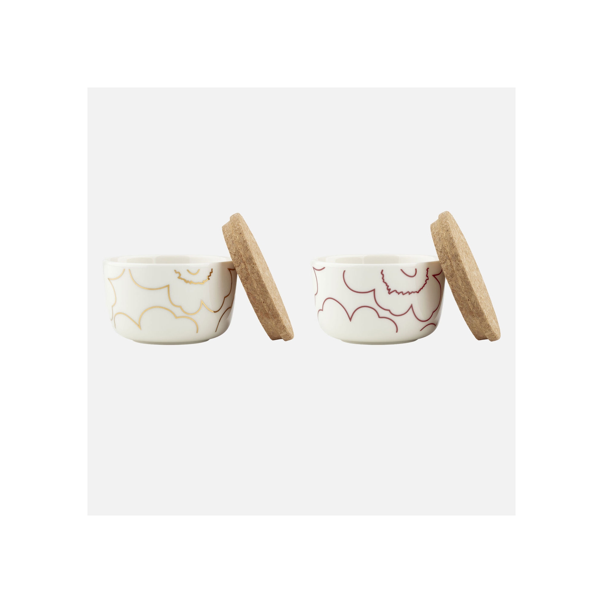 Piirto Unikko 123 bowls 2,5dl, 2 pcs - Marimekko