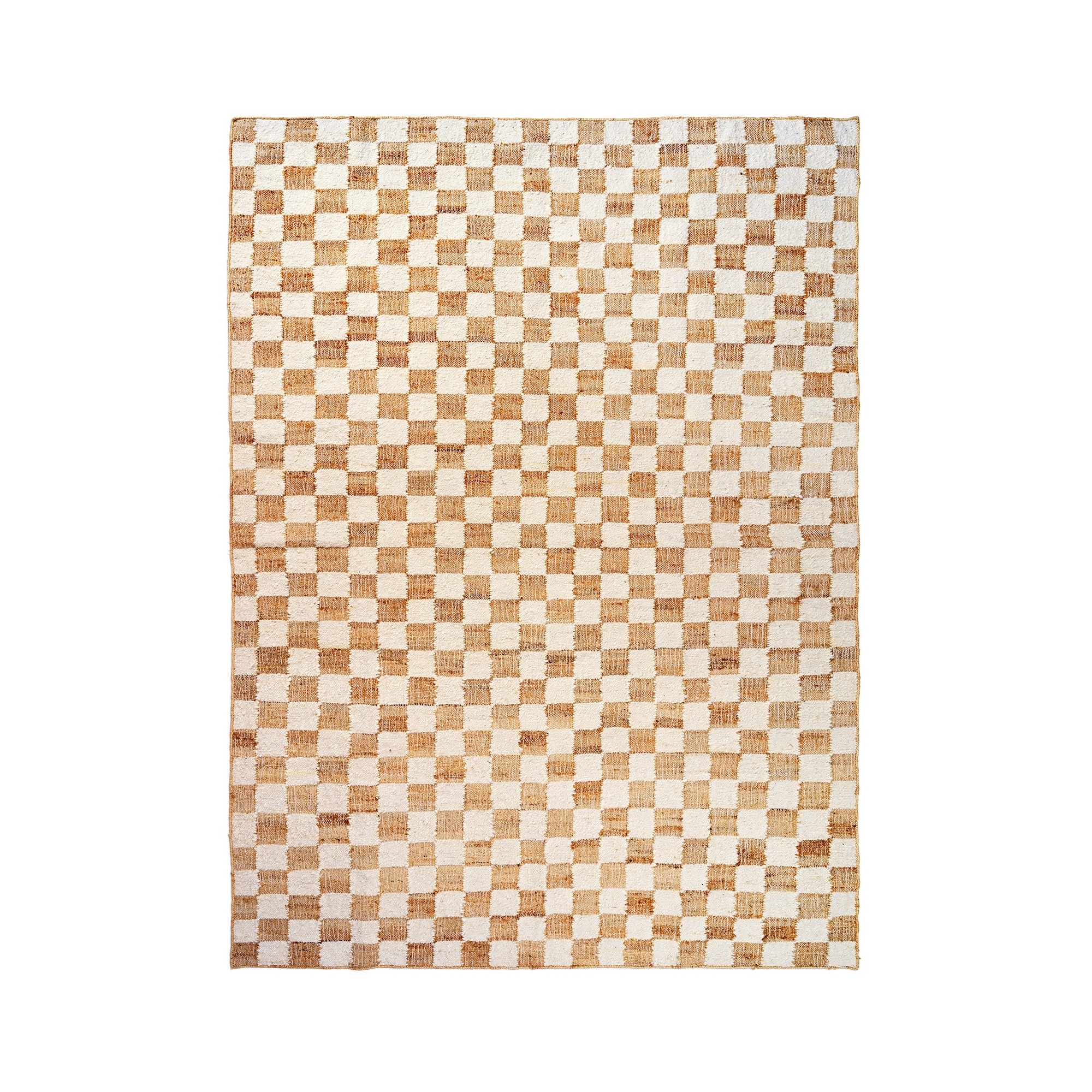 Check Wool rug – Off-white/natural - 140 x 200 cm - Ferm Living