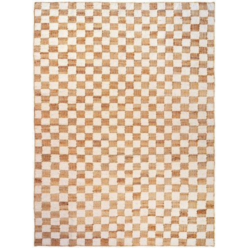 Tapis Check Wool – Off-White/naturel – 140 x 200 cm - Ferm Living