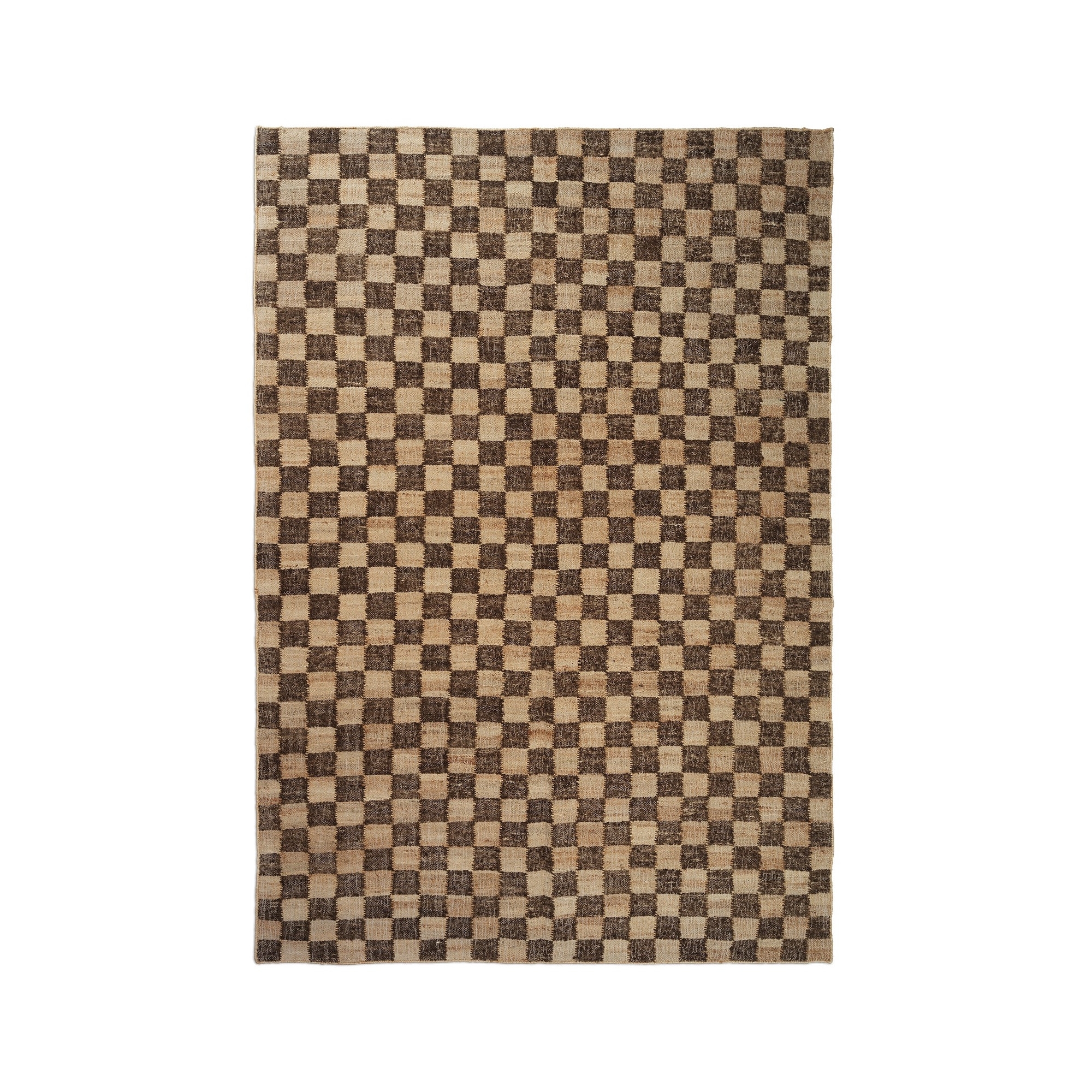 Check Wool rug – Coffee/natural - 200 x 300 cm - Ferm Living