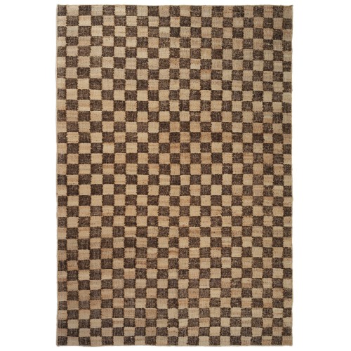 Check Wool rug – Coffee/natural - 200 x 300 cm - Ferm Living