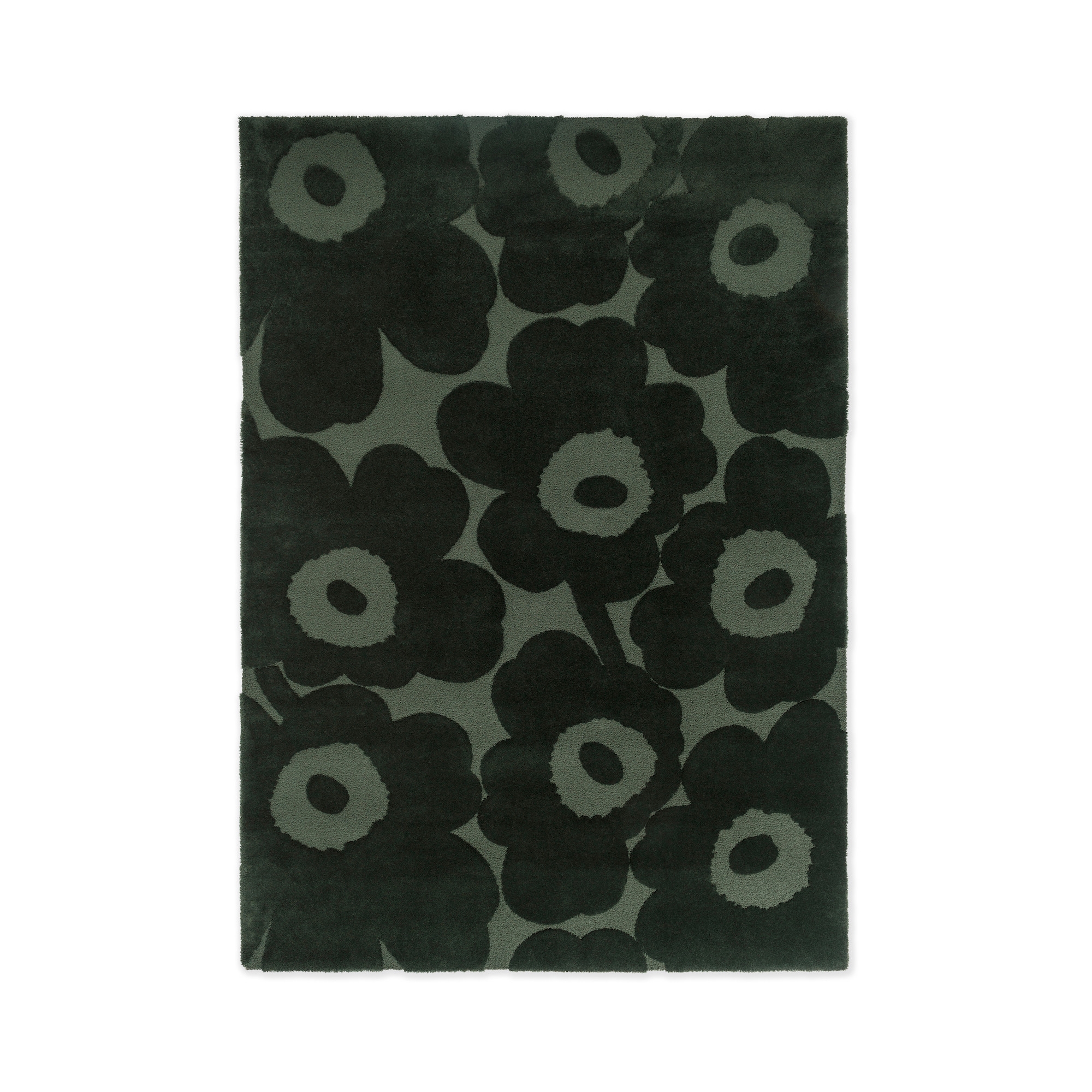 Tapis Unikko - Vert foncé - 250 x 350 cm - Marimekko / Brink & Campman