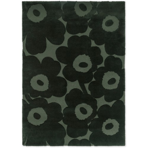 Tapis Unikko - Vert foncé - 140 x 200 cm - Marimekko / Brink & Campman