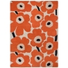 Tapis Unikko - Orange rouge - 140 x 200 cm - Marimekko / Brink & Campman