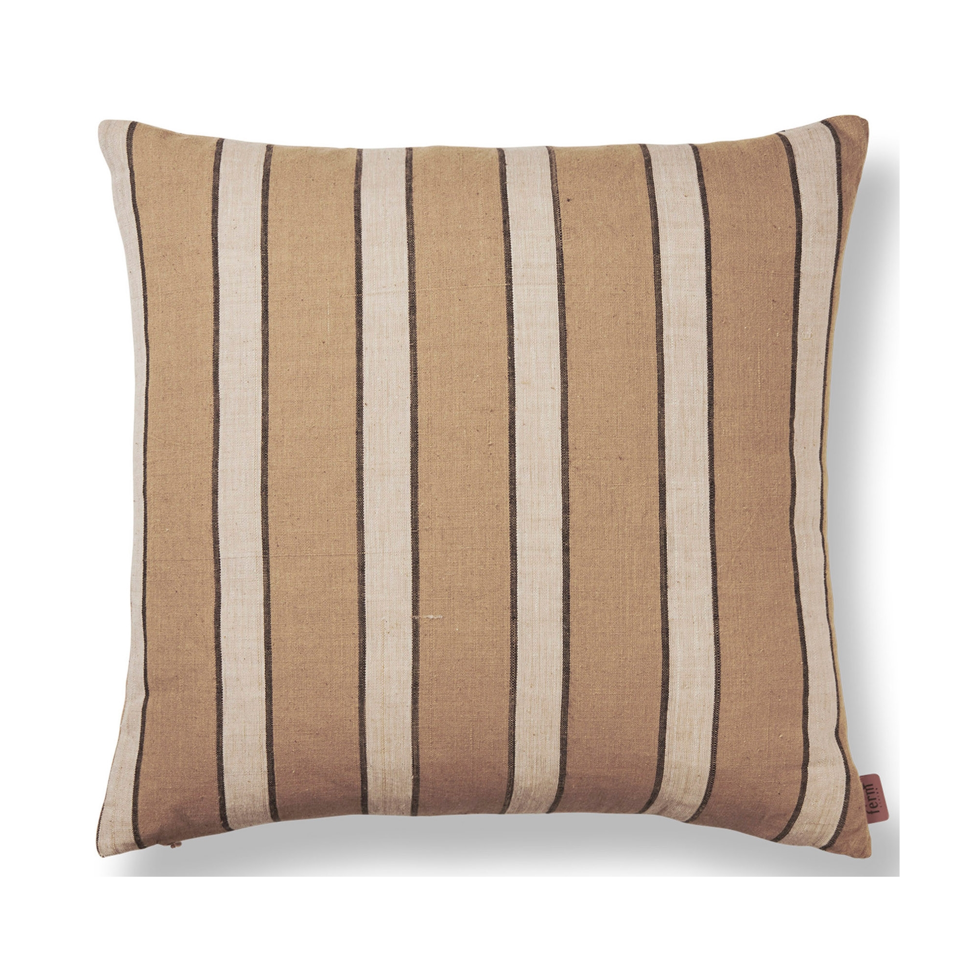 50x50 cm – Brown Cotton cushion cover– Stripe - Ferm Living