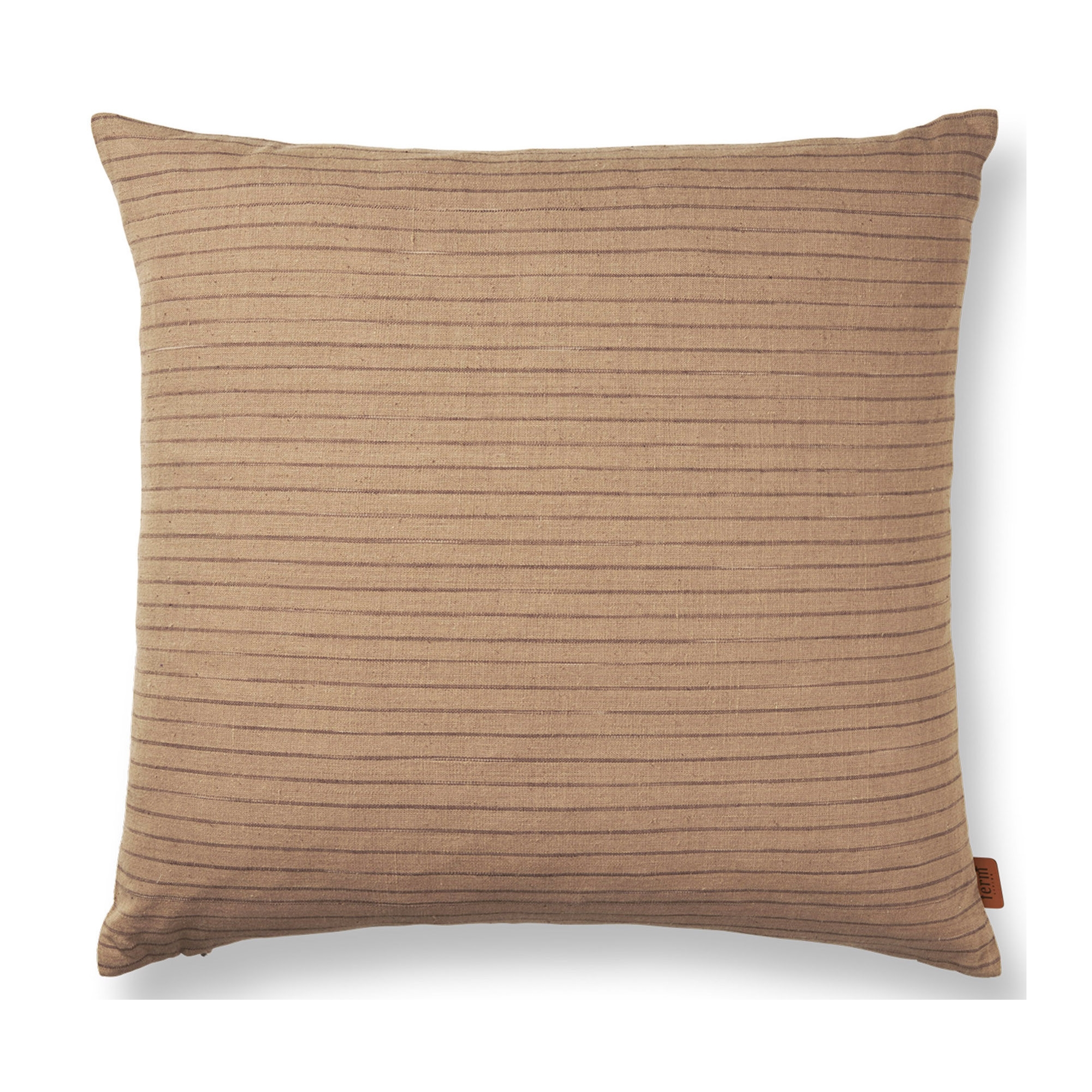 50x50 cm – Brown Cotton cushion cover– Lines - Ferm Living