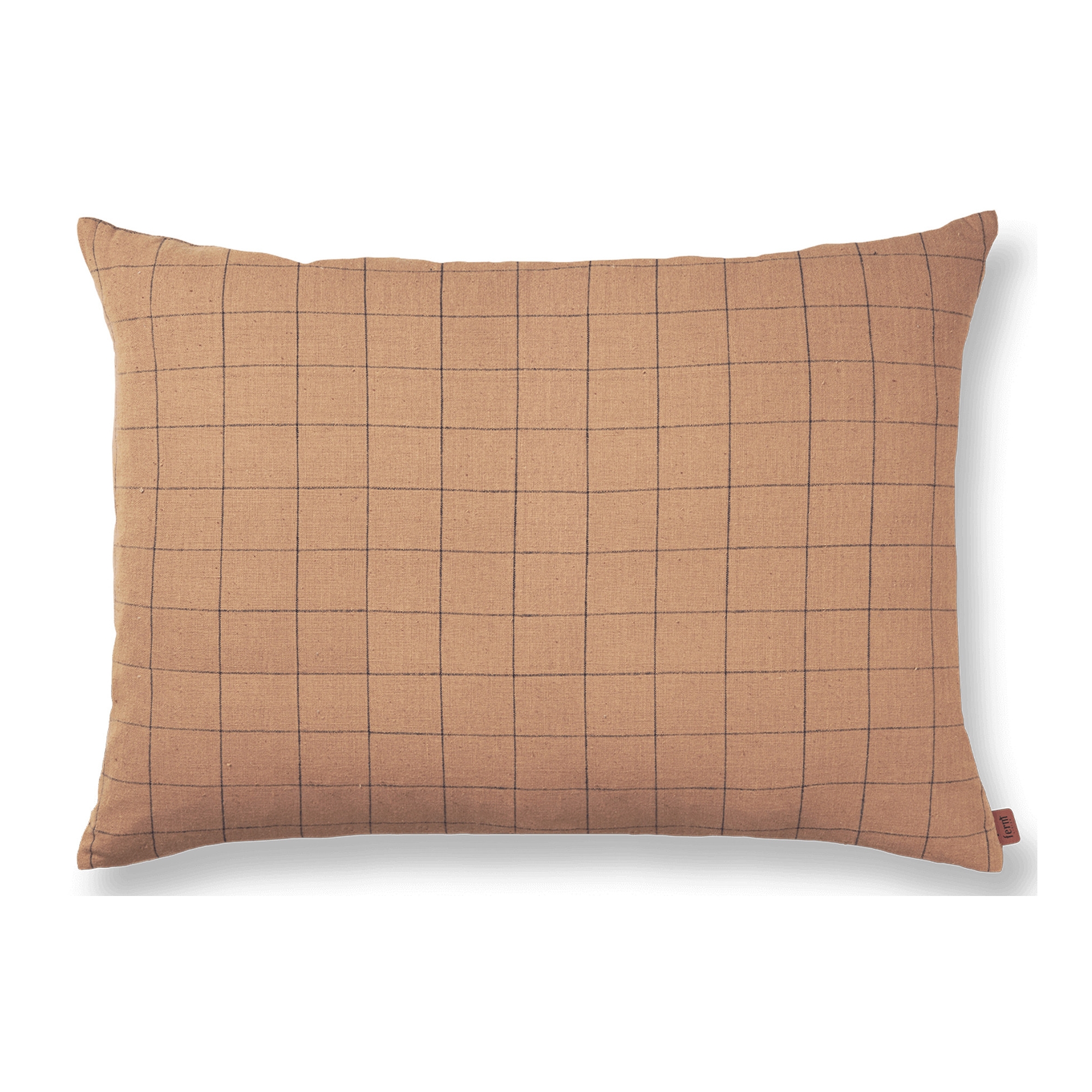 60x80 cm – Brown Cotton cushion – Grid - Ferm Living