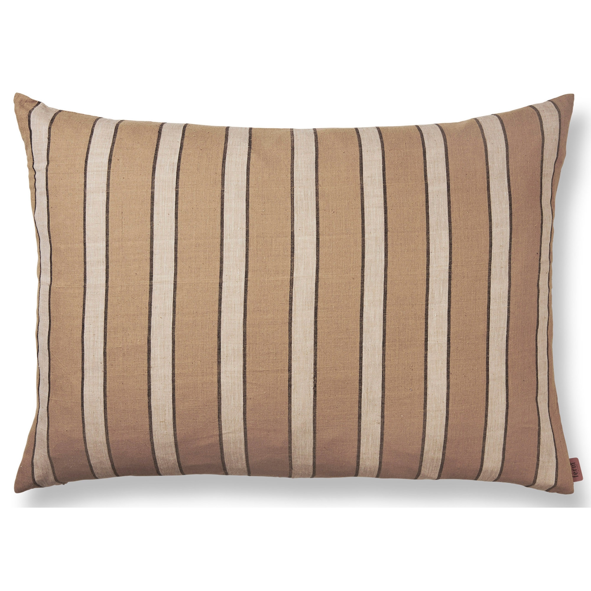 60x80 cm – Brown Cotton cushion – Stripe - Ferm Living