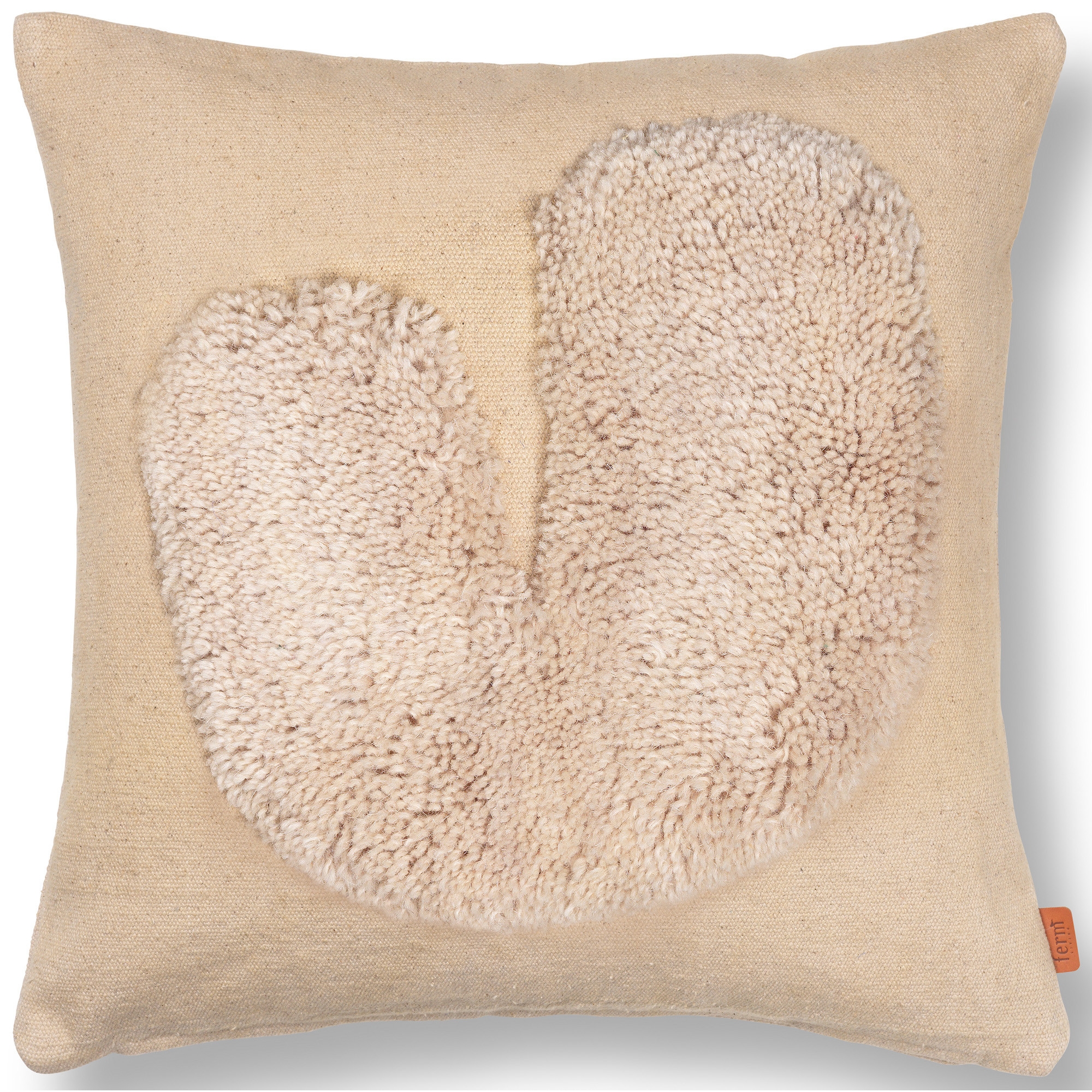 50x50 cm – Lay cushion cover – Sand/Off-white - Ferm Living