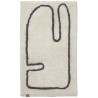 Tapis lavable Lay - Blanc-cassé/Café - Ferm Living