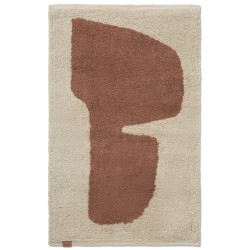 Tapis lavable Lay - Parchemin/Rouille - Ferm Living