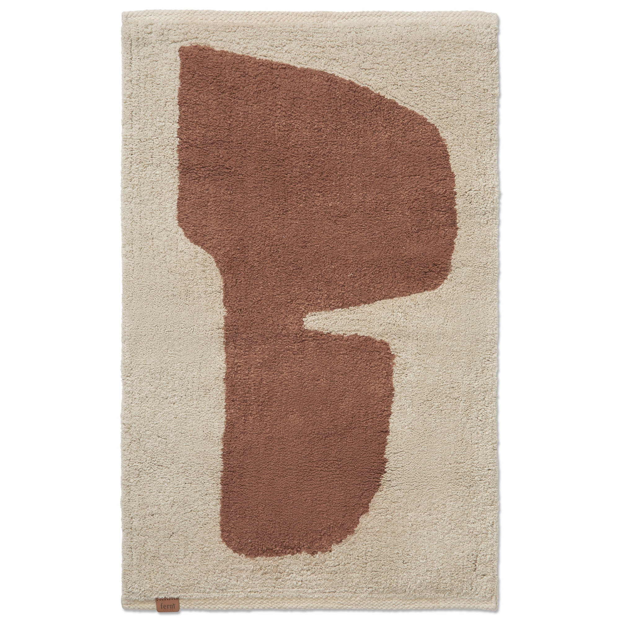 Washable mat Lay - Parchment/Rust - Ferm Living