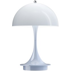 Louis Poulsen – Lampe Panthella Portable 160, opale acrylique pale blue