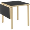 Folding table DL81C – Black linoleum - Artek