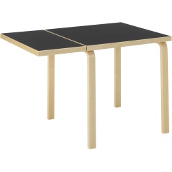 Folding table DL81C – Black linoleum - Artek