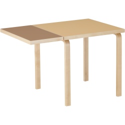 Table pliante DL81C – Linoléum argile / noyer - Artek