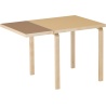 Folding table DL81C – Clay / Walnut linoleum - Artek