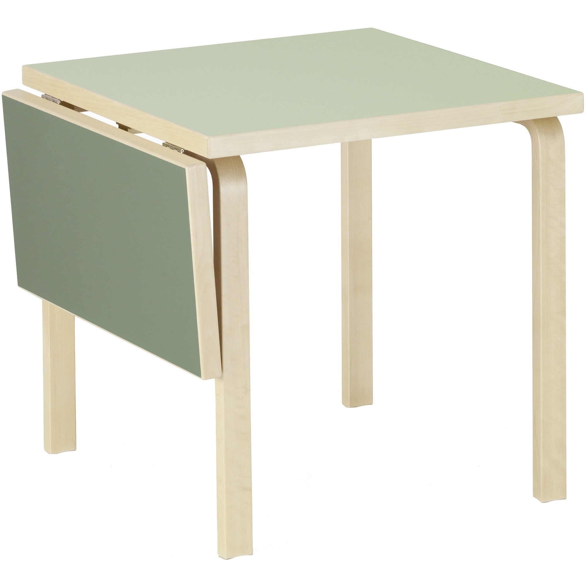 Table pliante DL81C – Linoléum pistache / olive - Artek