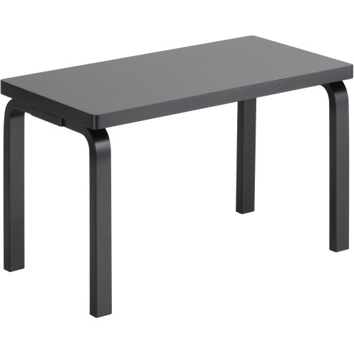 153B bench – Solid seat – Black lacquered birch - Artek