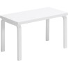 Banc 153B – Assise pleine – Bouleau peint en blanc - Artek