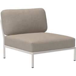 EPUISE – Canapé Level – Fauteuil / module central – Ash Heritage + Base Blanc écru - Houe