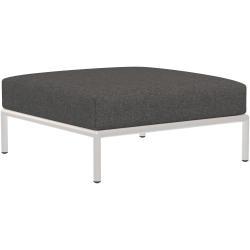 canapé Level – ottoman – tissu Basic gris foncé (98) + base blanc écru (43) – Houe