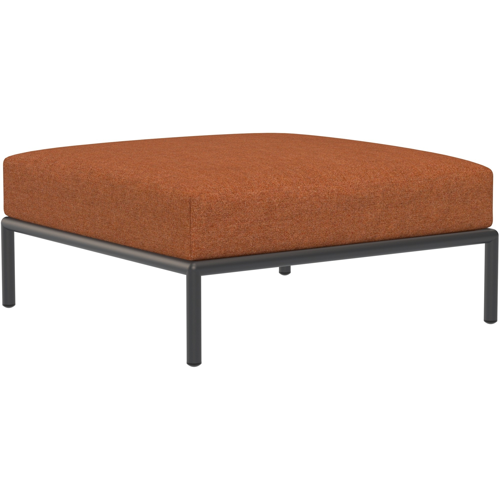 EPUISE – Canapé Level – Ottoman – Rust Heritage + Base Gris foncé - Houe