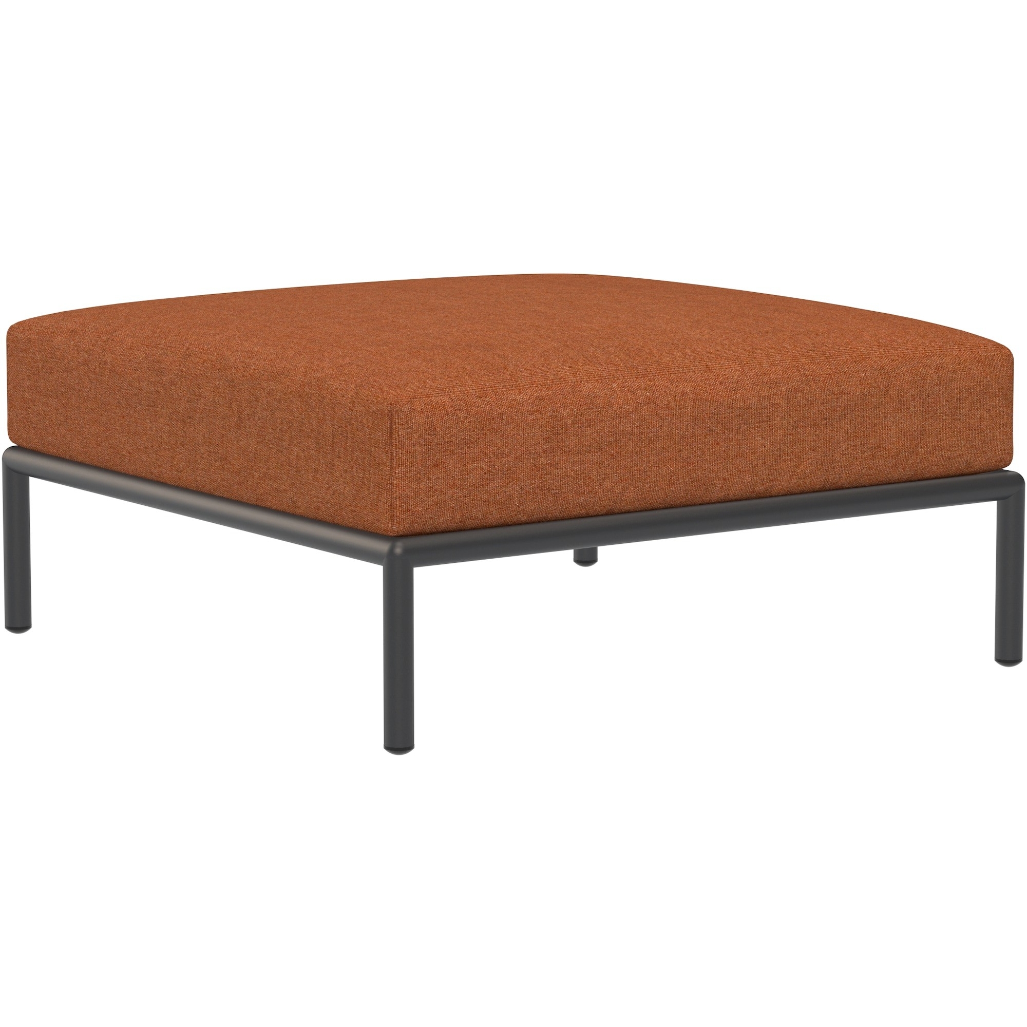 EPUISE – Canapé Level 2 – Rust Heritage – Ottoman + Base Gris foncé - Houe