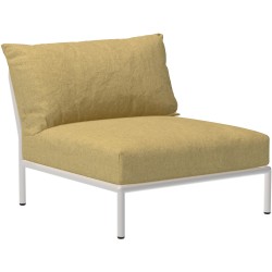 SOLD OUT – Level 2 couch – Lounge chair / central module – Dijon Heritage + Muted white base - Houe