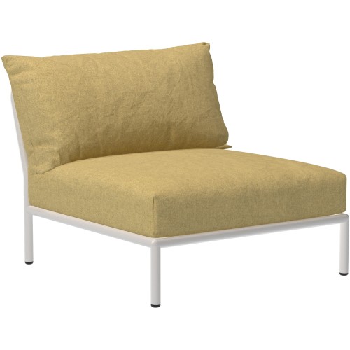 SOLD OUT – Level 2 couch – Lounge chair / central module – Dijon Heritage + Muted white base - Houe