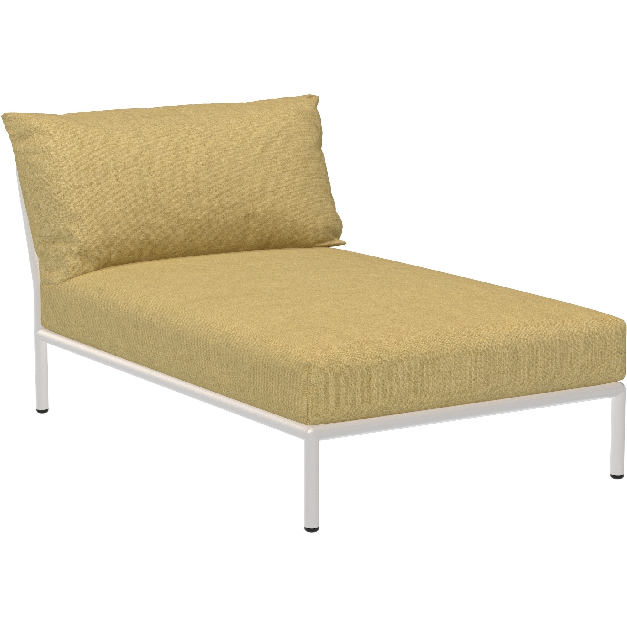 EPUISE – Canapé Level 2 – Chaise longue – Dijon Heritage + Base Blanc écru - Houe