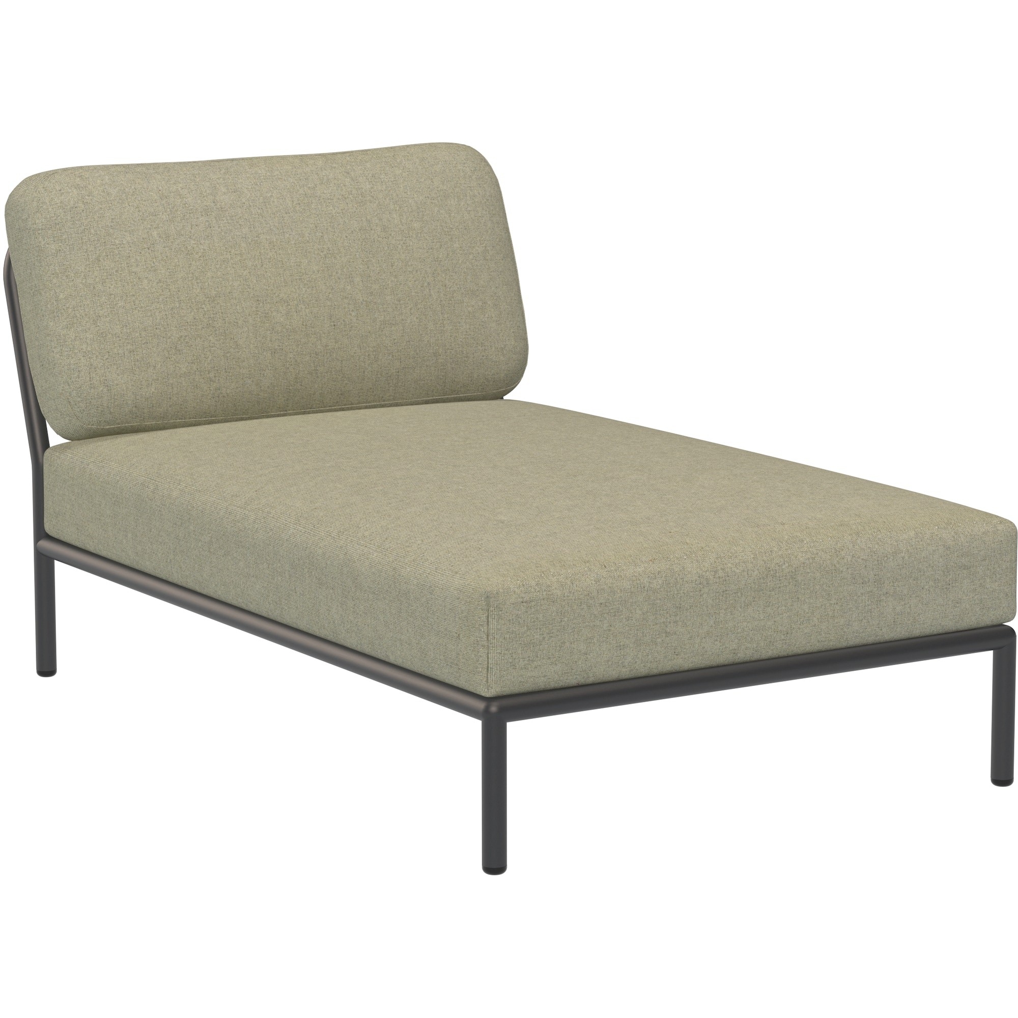 EPUISE – Canapé Level – Chaise longue – Moss Heritage + Base Gris foncé - Houe