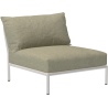 SOLD OUT – Level 2 couch – Lounge chair / central module – Moss Heritage + Muted white base - Houe