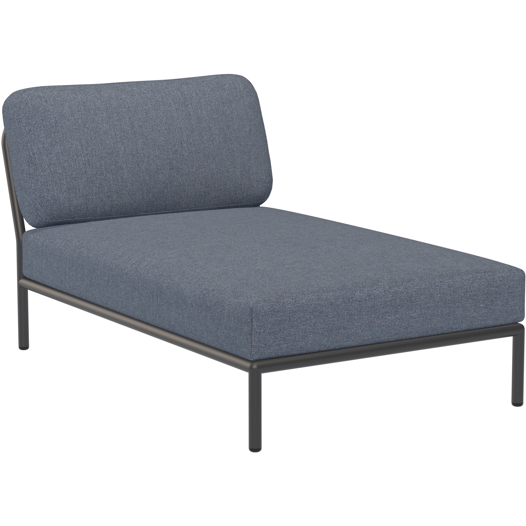 SOLD OUT – Level couch – Chaise longue – Sky Heritage + Dark grey base - Houe