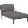 EPUISE – Canapé Level – Chaise longue – Slate Heritage + Base Gris foncé - Houe