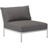 SOLD OUT – Level 2 couch – Lounge chair / central module – Slate Heritage + Muted white base - Houe