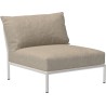 SOLD OUT – Level 2 couch – Lounge chair / central module – Papyrus Heritage + Muted white base - Houe