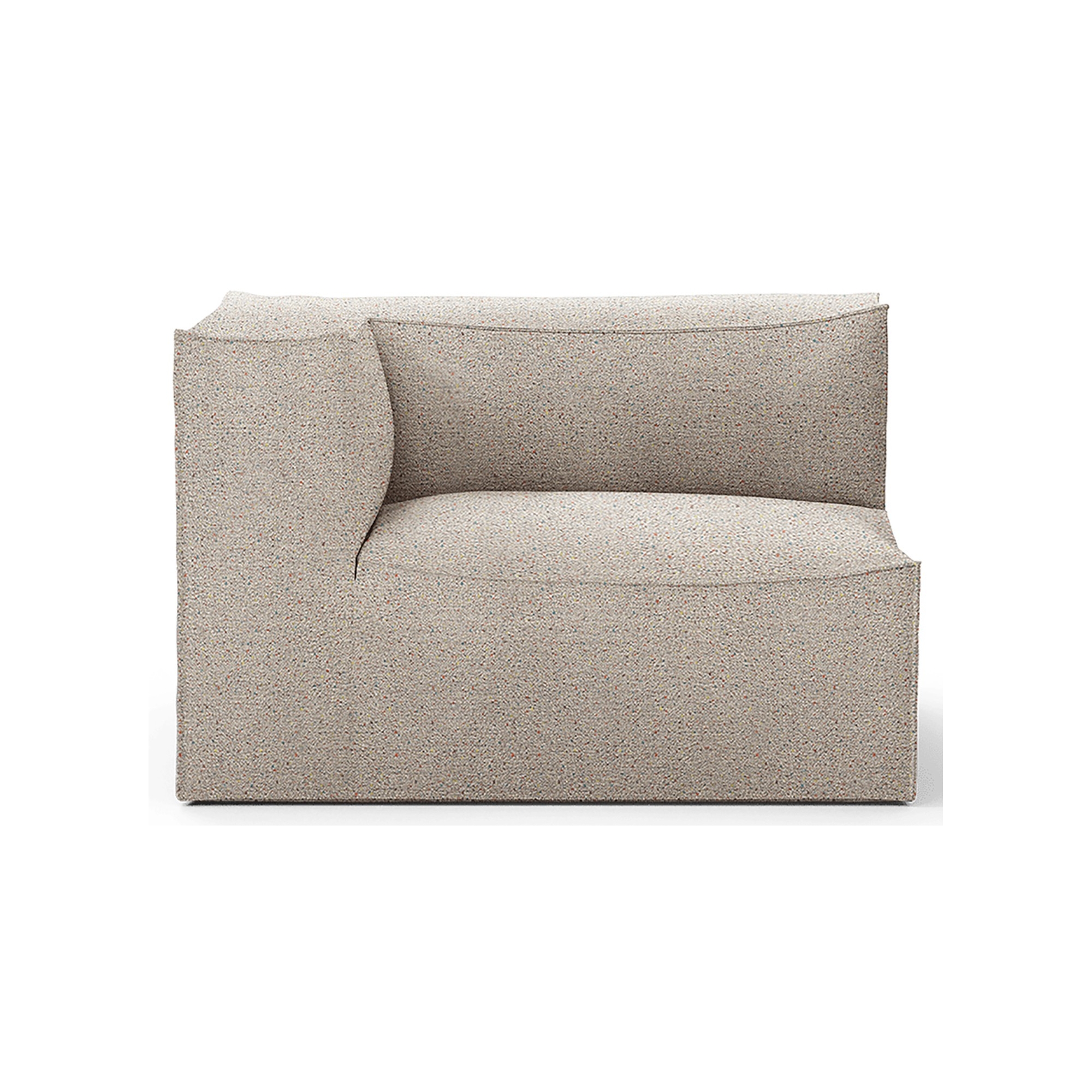 Armrest end module left L400 - Confetti bouclé – CATENA Sofa