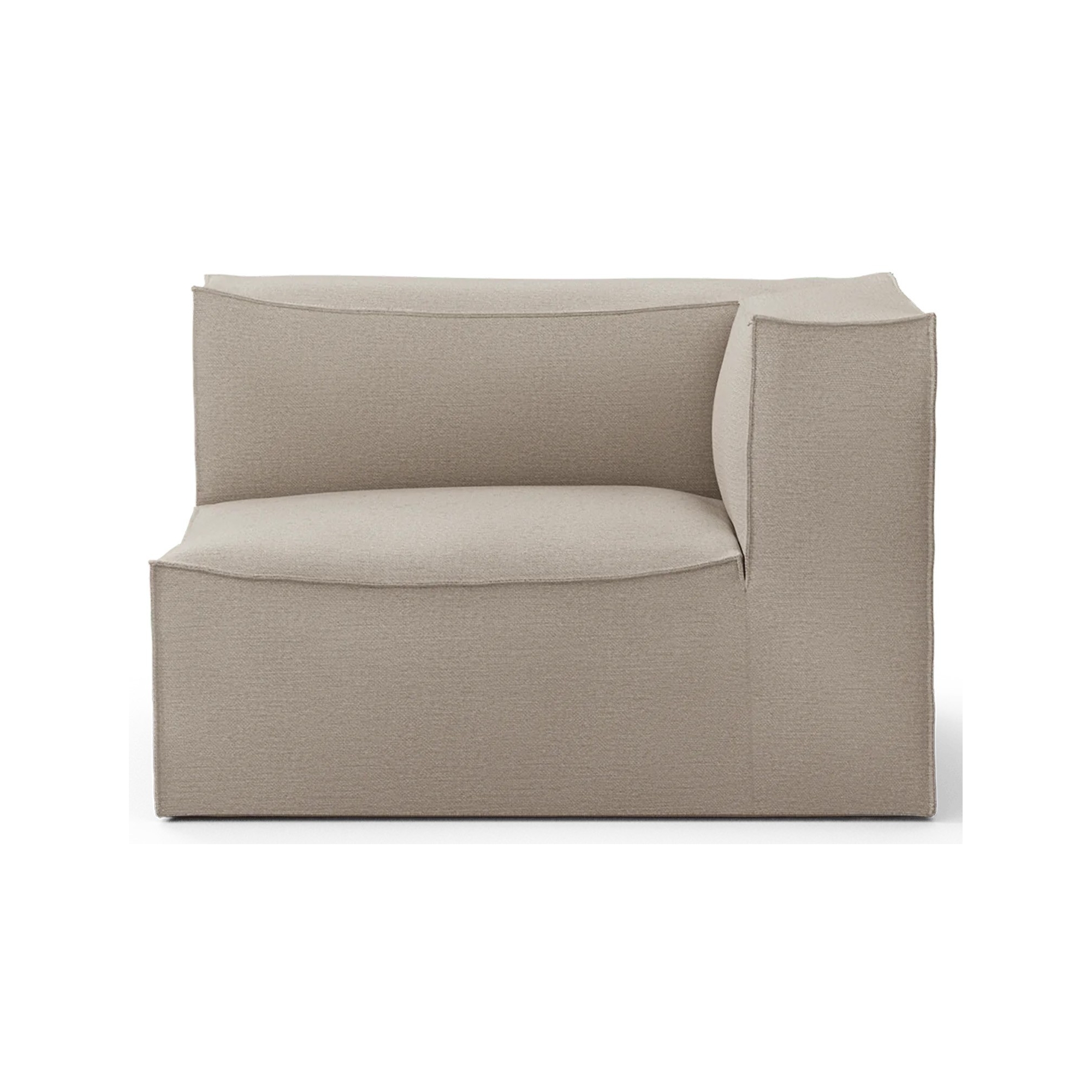 Ferm Living – Armrest end module right S401, Cotton linen Natural – CATENA Sofa