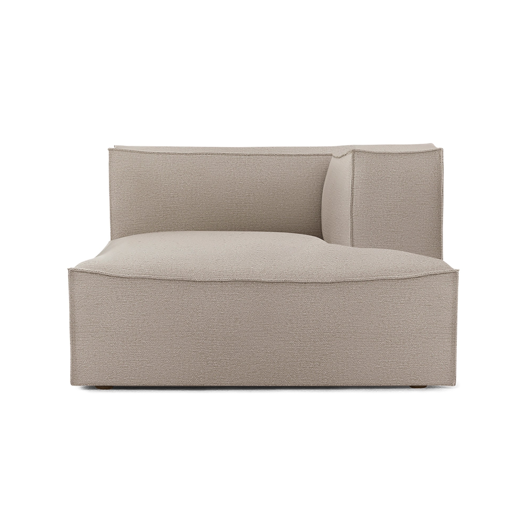 Chaise longue droite L601 - Cotton linen Naturel – Canapé CATENA - Ferm Living