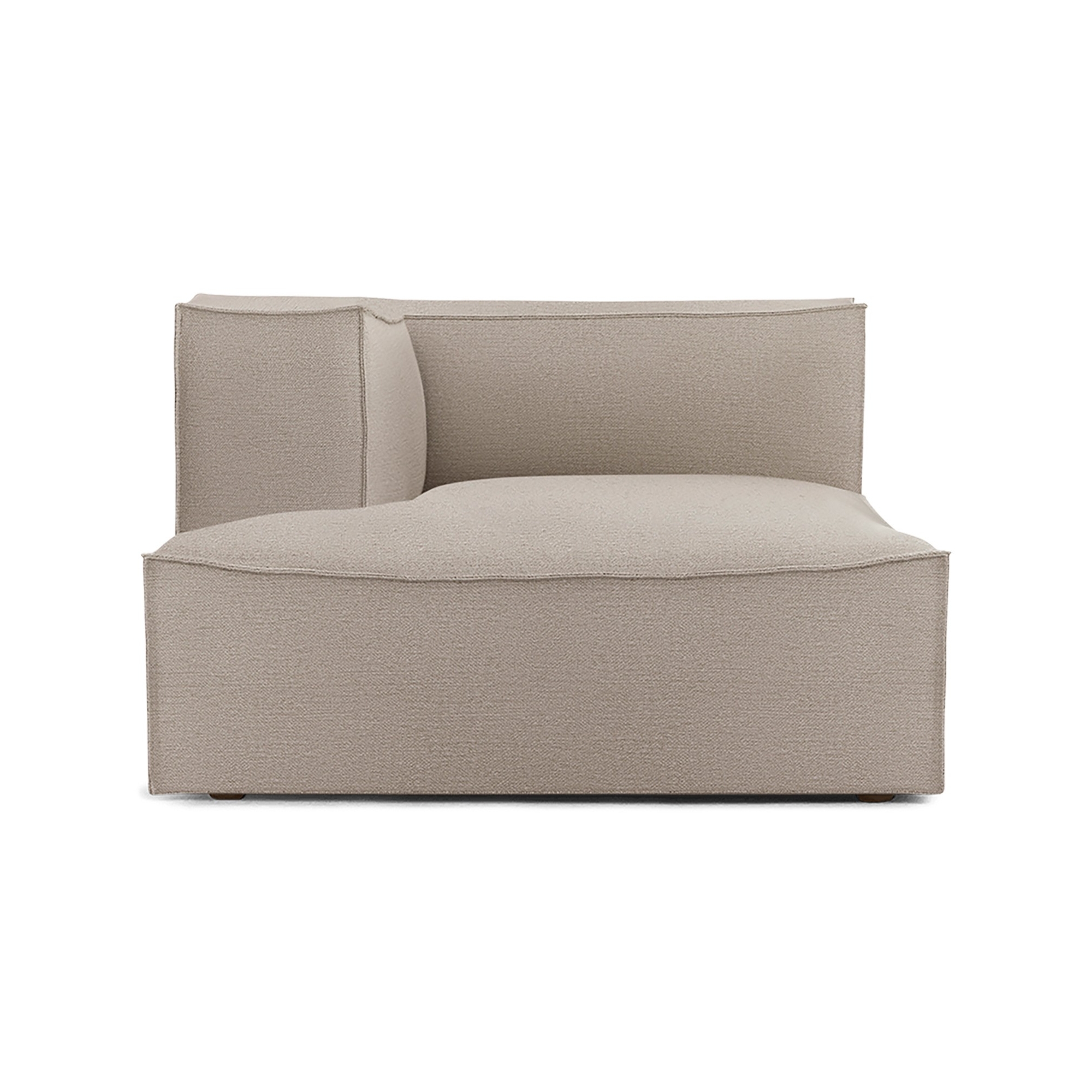 Chaise longue gauche L600 - Cotton linen Naturel – Canapé CATENA - Ferm Living