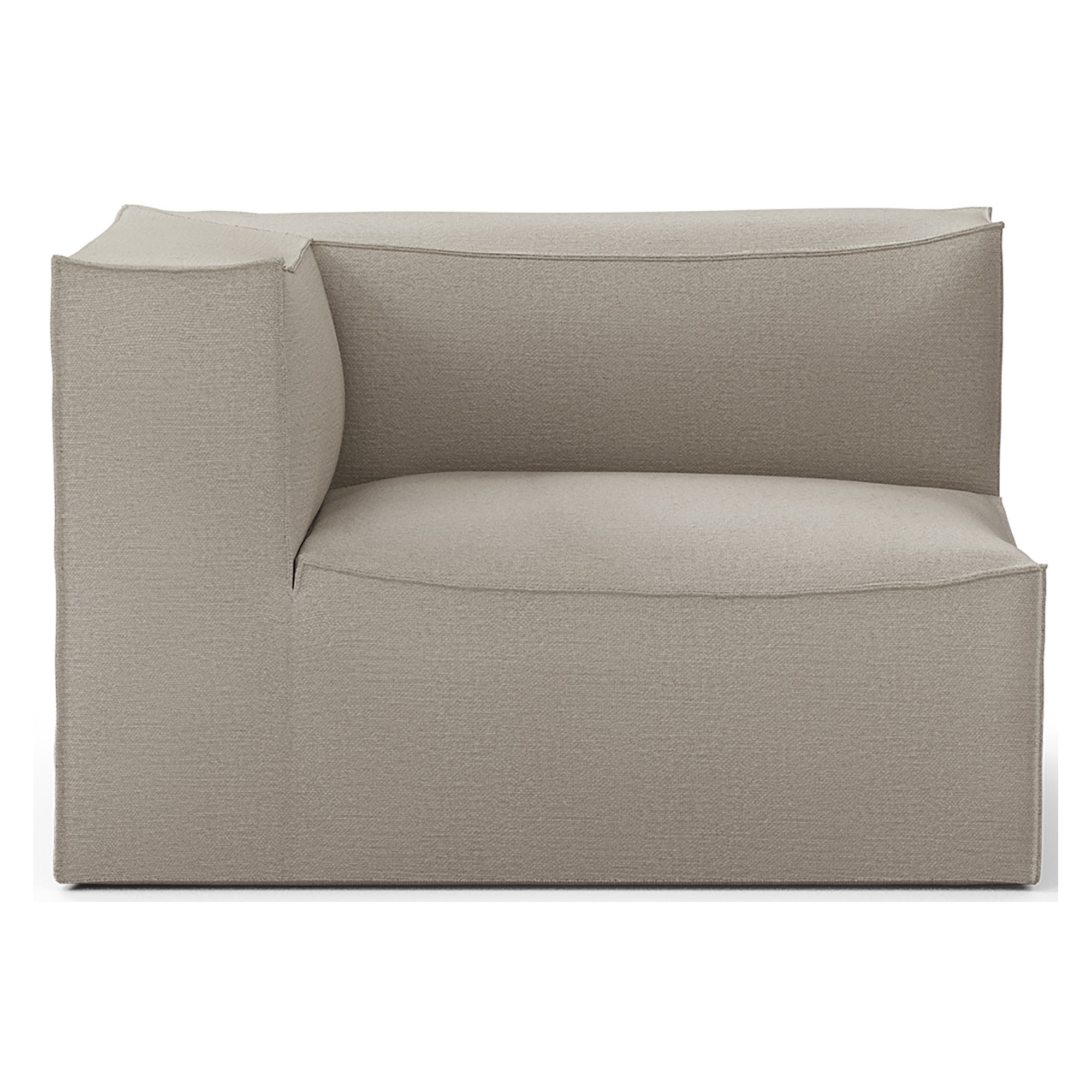 Armrest end module left S400 - Cotton linen Natural – CATENA Sofa