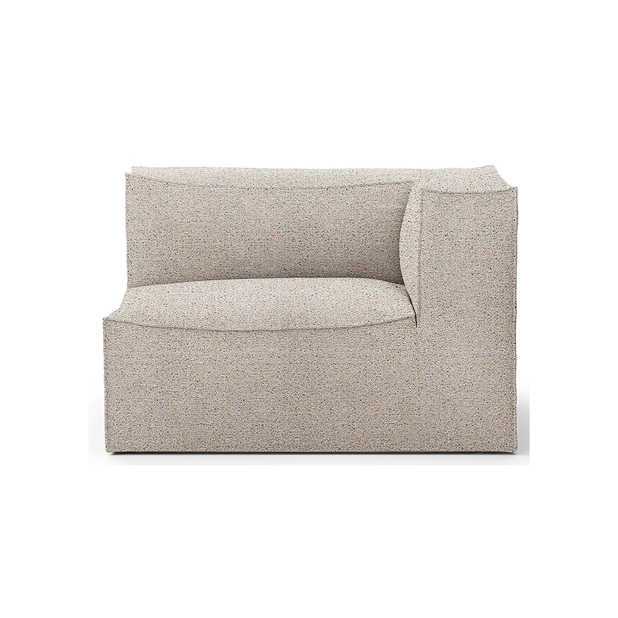 Armrest end module right L401 - Confetti bouclé – CATENA Sofa