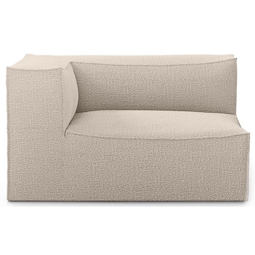 Armrest end module left L400 - Wool bouclé natural – CATENA Sofa