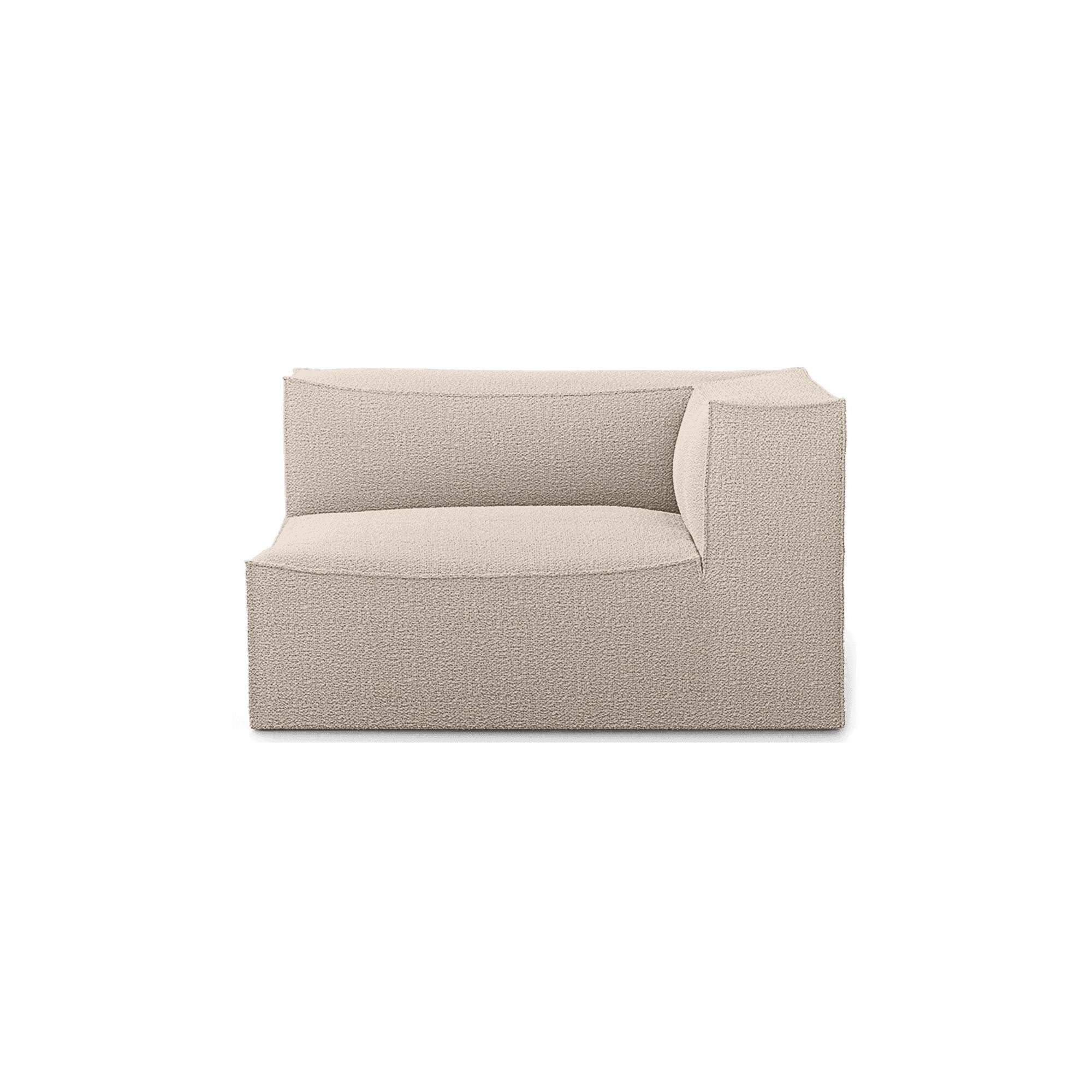 Ferm Living – Exterieur fermé droit L401, Wool bouclé naturel – Canapé CATENA