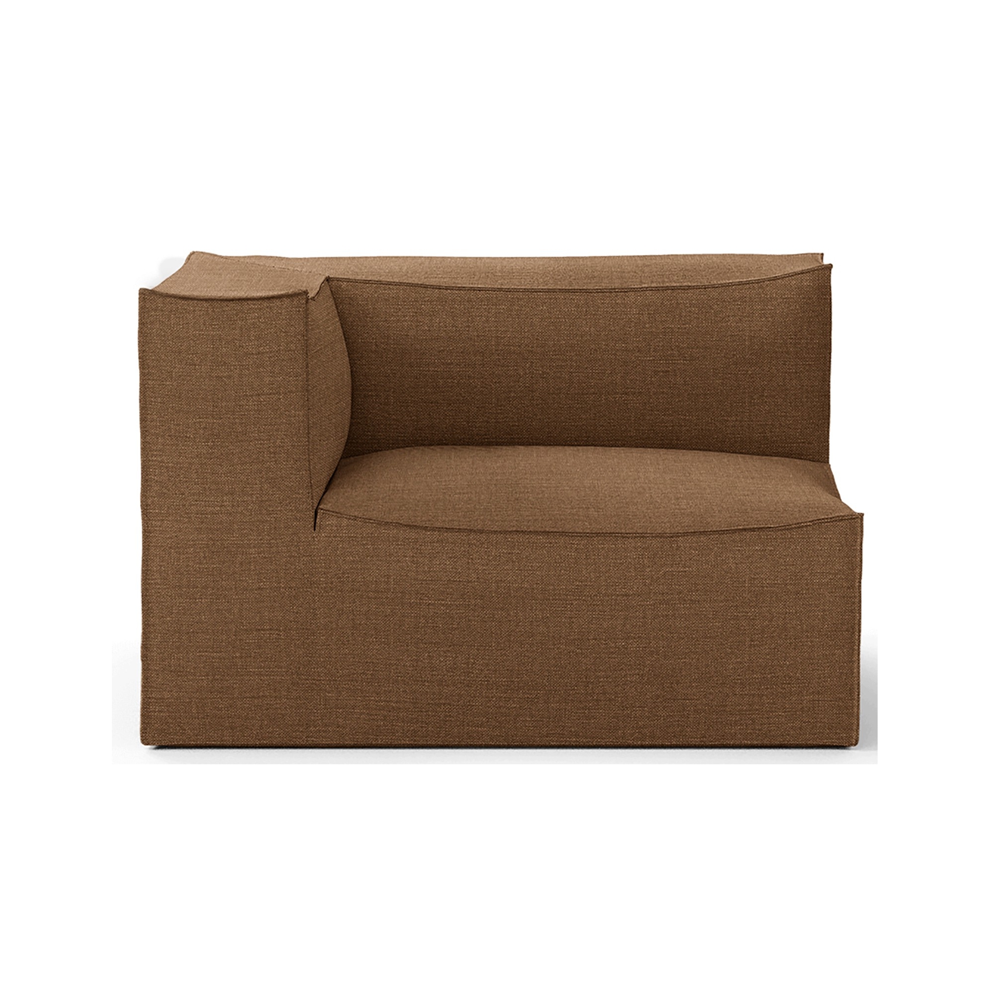 Armrest end module left S400 - Hot M. smoked chocolate – CATENA Sofa