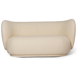 Rico 2-seater sofa – Nordic bouclé off-white - Ferm Living